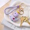 Wrapables Glamorous Crystal Rhinestone Ducky Keychain, Pendant Bag Charm, Purple